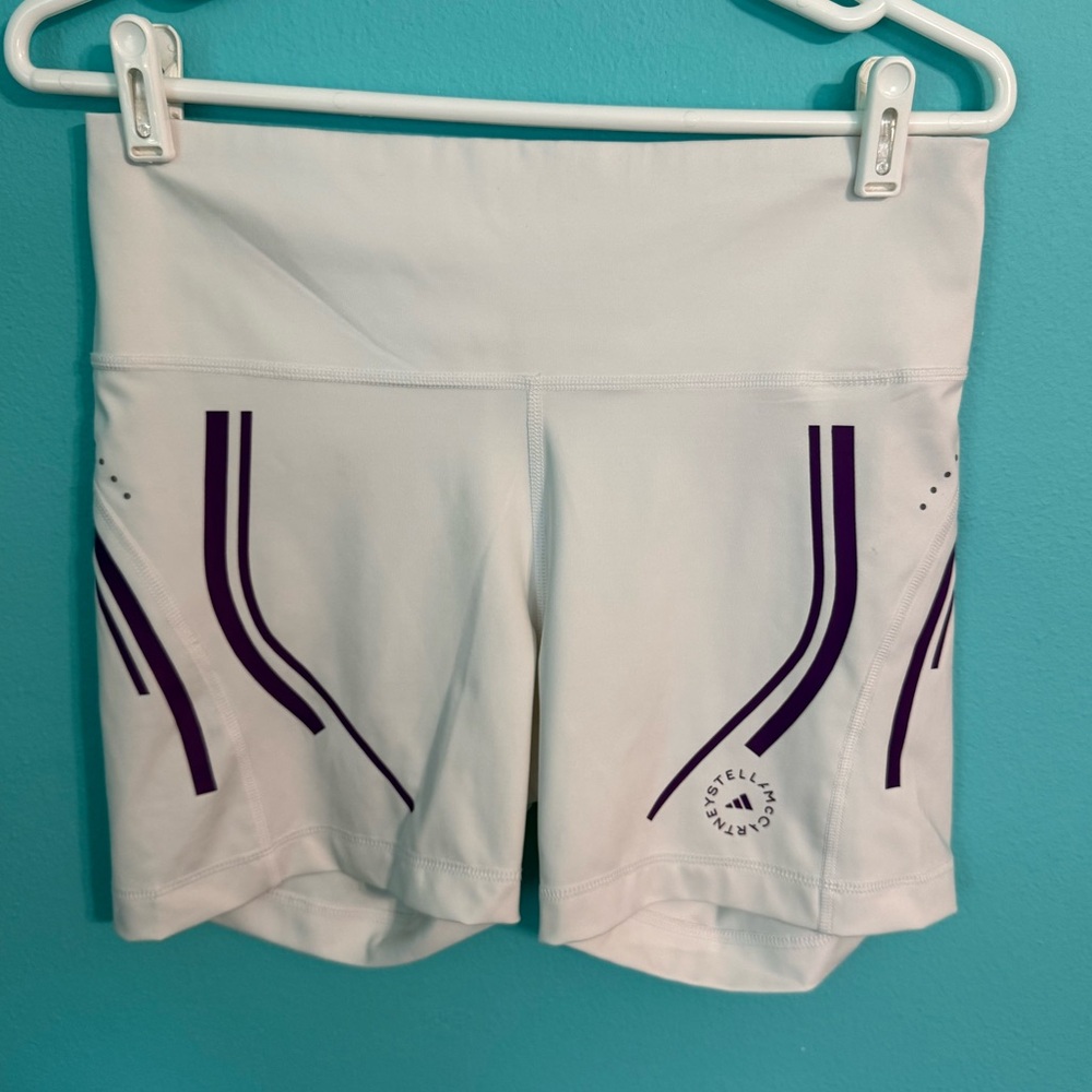#104 EUC adidas by Stella McCartney Athletic Heat Ready Biker Shorts L